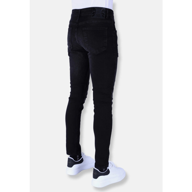Local Fanatic Slimfit jeans met stretch met gaten LF-DNM-1106 large