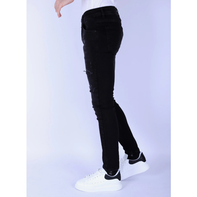 Local Fanatic Slimfit jeans met stretch met gaten LF-DNM-1106 large