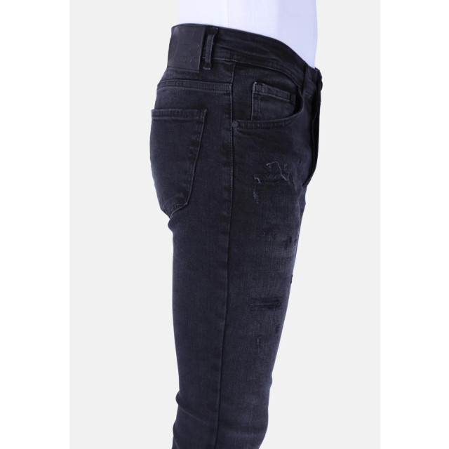Local Fanatic Stone washing slim fit jeans met stretch 1105 LF-DNM-1105 large