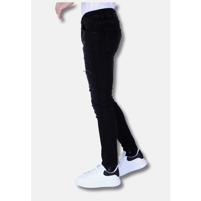 Local Fanatic Slimfit jeans met stretch met gaten LF-DNM-1106 large