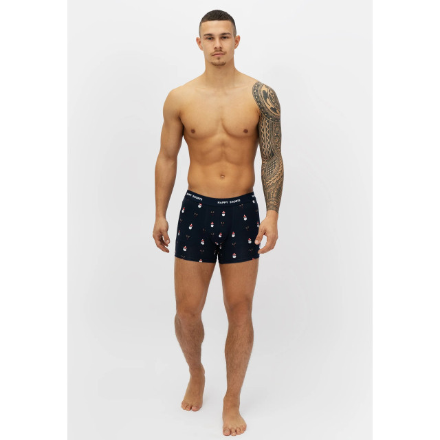 Happy Shorts 2-pack kerst boxershorts heren kerstmannen / rendieren HS-J-928 large