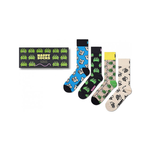 Happy Socks giftbox 4P sokken happy animals multi  P000321 large