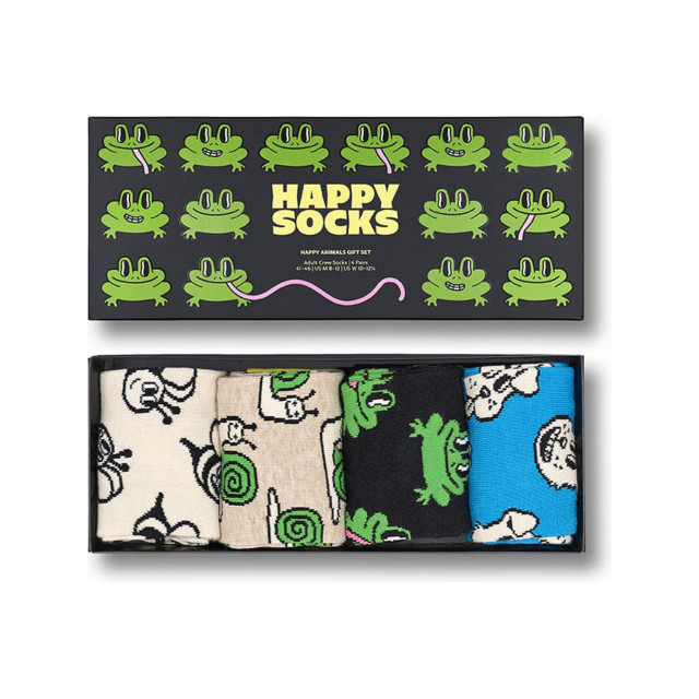 Happy Socks giftbox 4P sokken happy animals multi  P000321 large