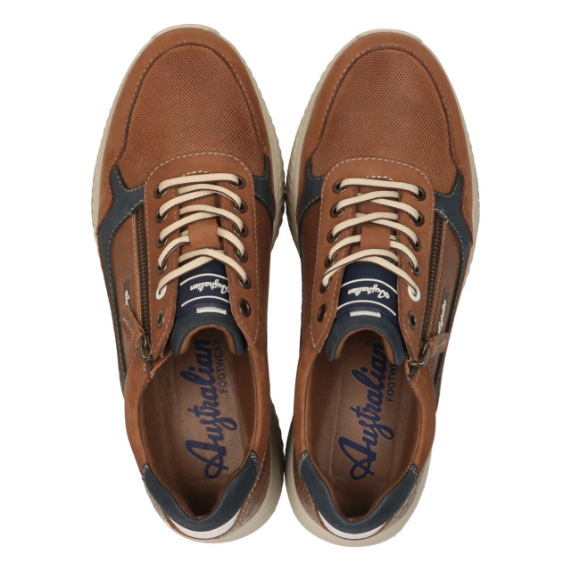 Australian Footwear Hatchback leather/nubuck 15.1607.01-df6 cognac-blue 3175 15.1607.01-DF6 large