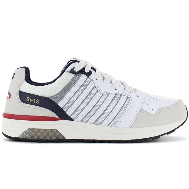 K-Swiss Mens 08533-143-m vntg wht/navy/smba 08533-143-M large