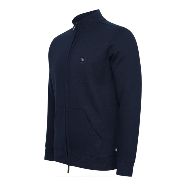 Cappuccino Italia Fleece zip jack cap-fle-zip-nvy-XL large