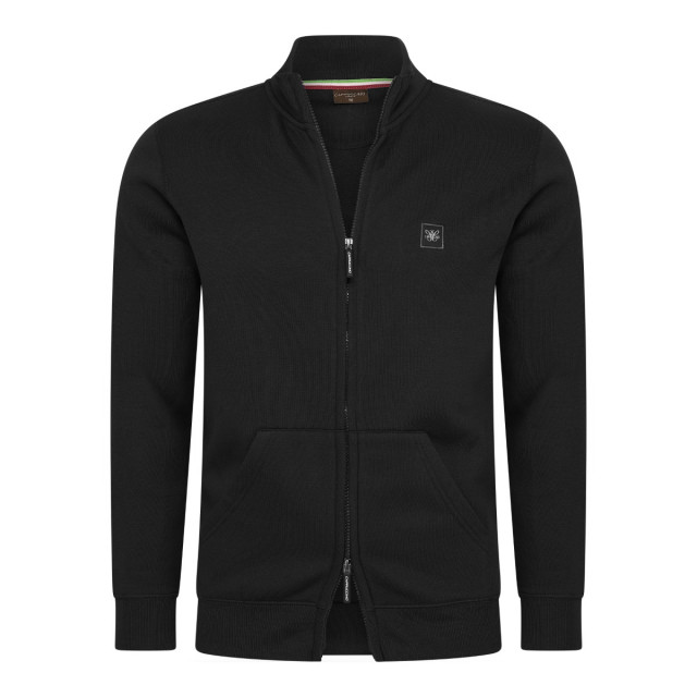 Cappuccino Italia Fleece zip jack cap-fle-zip-blk-XL large