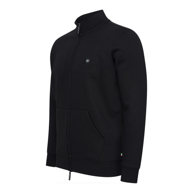 Cappuccino Italia Fleece zip jack cap-fle-zip-blk-XL large