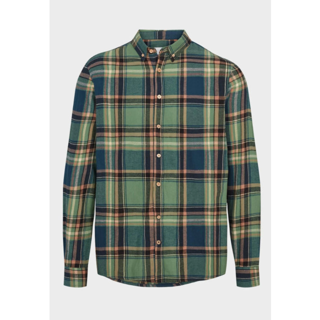 Kronstadt Flannel check shirt ks4206 ivy green/blue KS4206 large