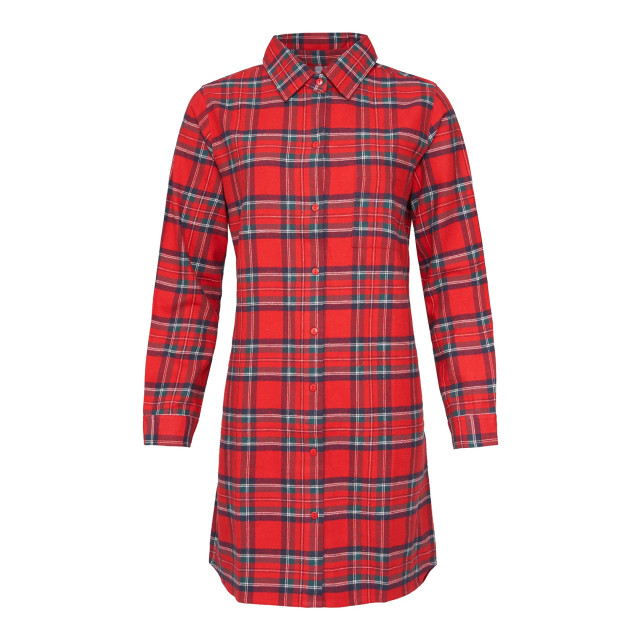 By Louise Dames pyjama nachthemd flanel geruit BL-228-00-M/BL-282-02 large