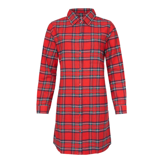 By Louise Dames pyjama nachthemd flanel geruit BL-228-00-S/BL-282-02 large