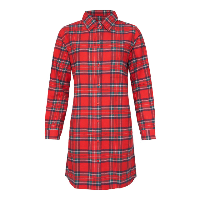 By Louise Dames pyjama nachthemd flanel geruit BL-228-00-XXL/BL-282-02 large