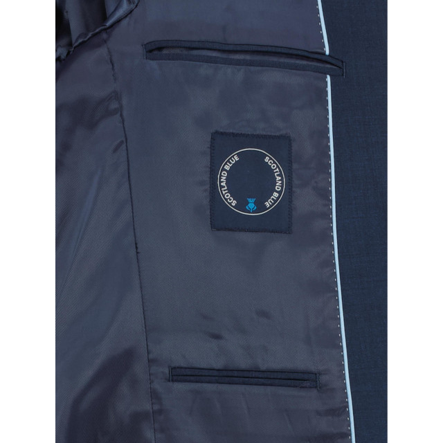Bos Bright Blue Scotland blue kostuum d8 toulon suit wool 233028to12sb/290 navy 177406 large