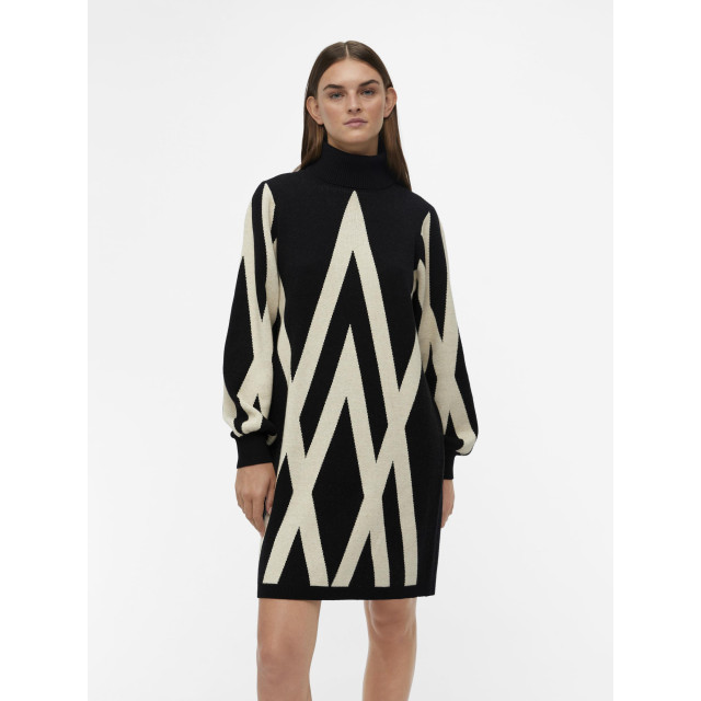 Object Objray l/s knit rollneck dress aop 23041252 large