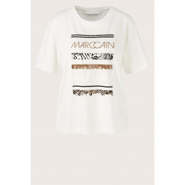 Marc Cain T-shirt korte mouw beige large