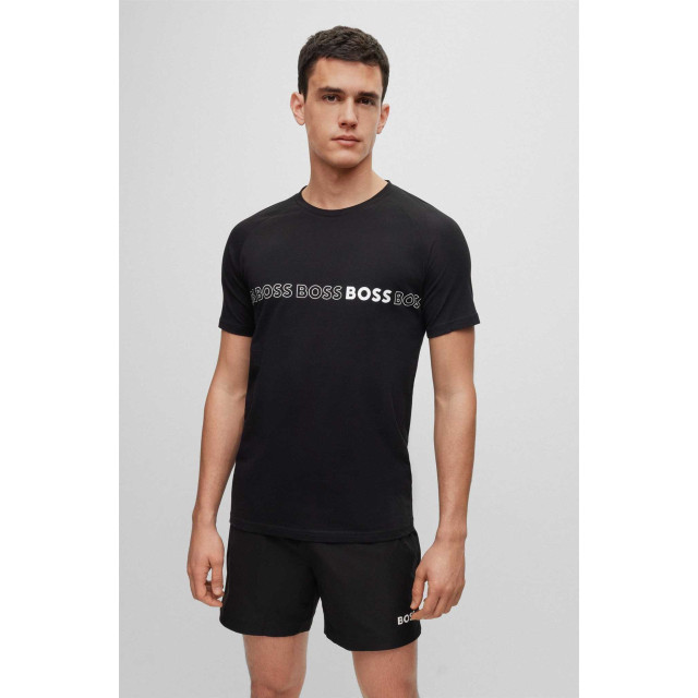 Hugo Boss T-shirt rn slimfit zwart 50491696 large