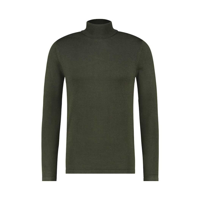 Purewhite Trui turtleneck pw groen 10807 large