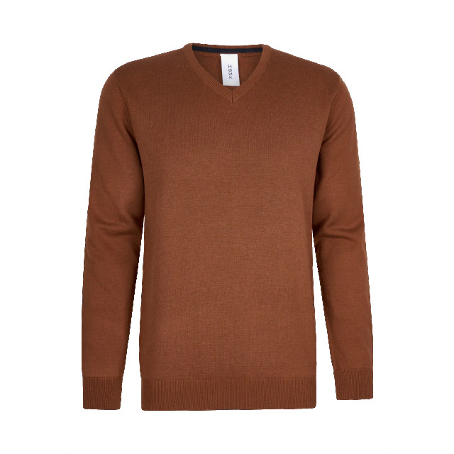 Hønk Roest katoenen pullover met v-hals 180537-1TILE large