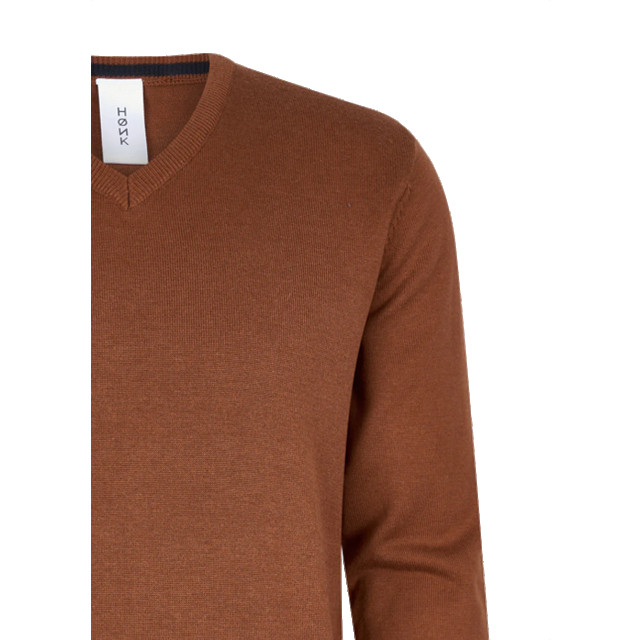 Hønk Roest katoenen pullover met v-hals 180537-1TILE large
