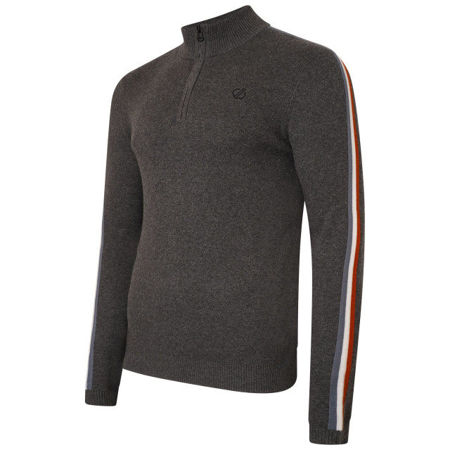 Dare2b Heren dutiful ii stripe marl half zip sweatshirt UTRG8015_charcoalgrey large