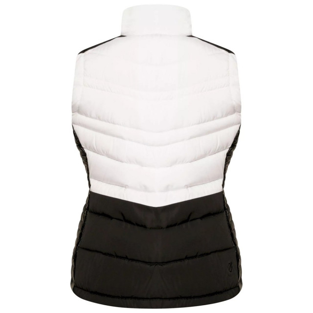 Dare2b Dames burnish ii gewatteerd gilet UTRG8093_whiteblack large