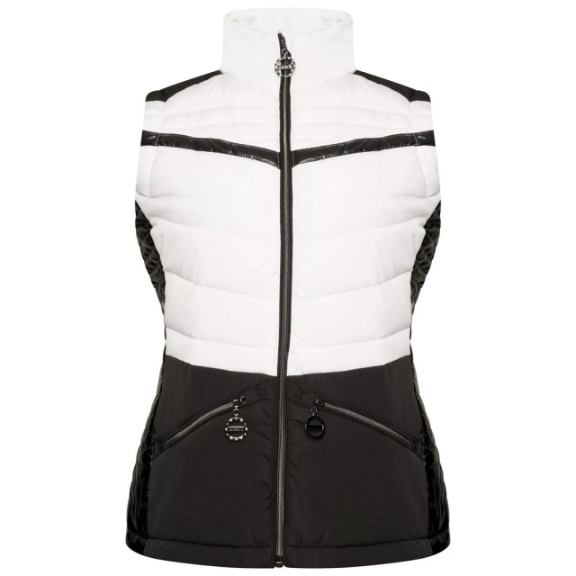 Dare2b Dames burnish ii gewatteerd gilet UTRG8093_whiteblack large
