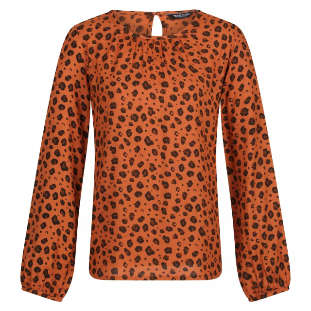 Regatta Dames hadria dierenprint blouse UTRG8126_copperalmond large