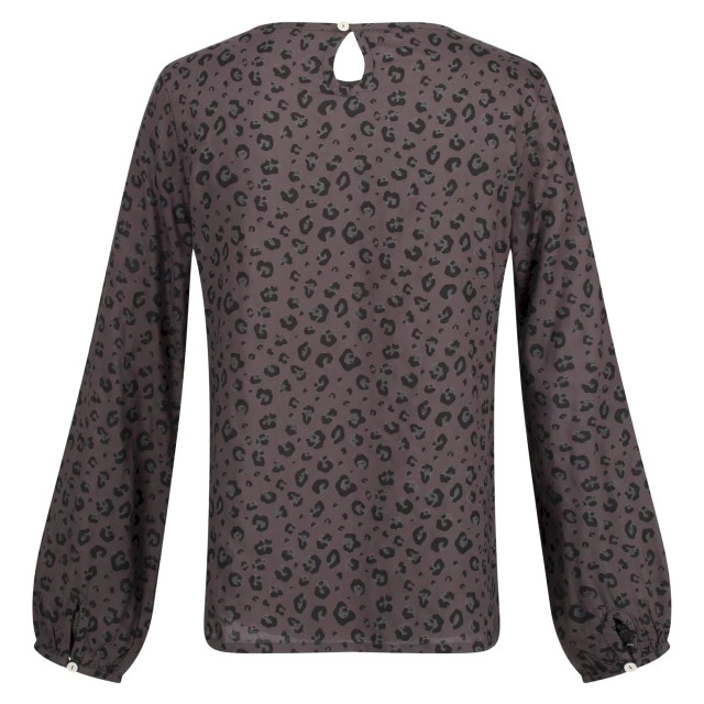 Regatta Dames hadria dierenprint blouse UTRG8126_black large