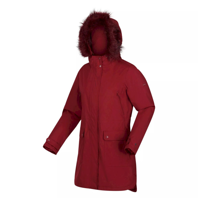 Regatta Dames sabinka parka met bontrand UTRG8148_cabernet large