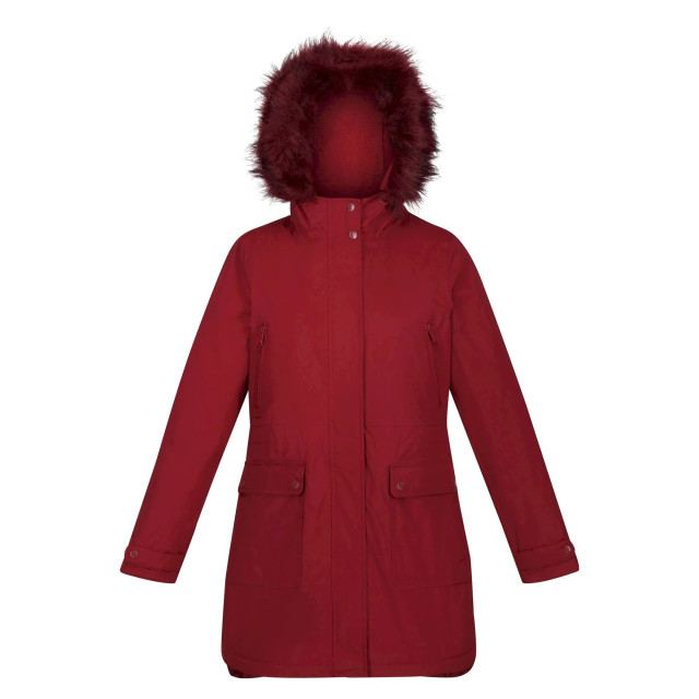 Regatta Dames sabinka parka met bontrand UTRG8148_cabernet large