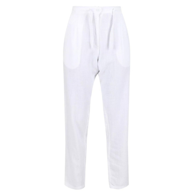 Regatta Dames maida linnen broek UTRG7819_white large