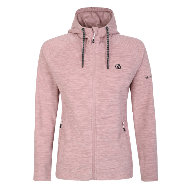 Dare2b Dames out & out marl full zip fleece jas UTRG7723_duskyrose large