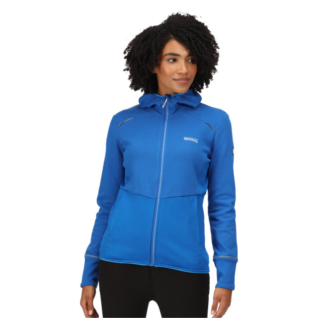 Regatta Dames textured fleece full zip hoodie UTRG7709_lapisbluesonicblue large