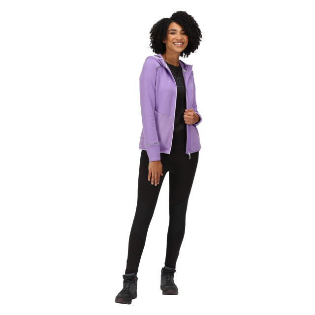 Regatta Dames textured fleece full zip hoodie UTRG7709_lightamethystpastellilac large Regatta Dames textured fleece full zip hoodie UTRG7709_lightamethystpastellilac large