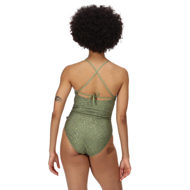 Regatta Dames halliday abstract one piece swimsuit UTRG7694_greenfields large