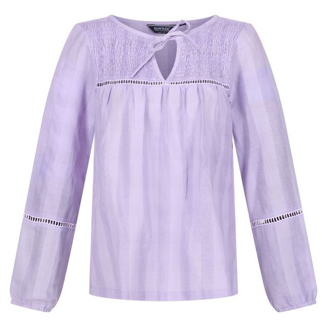 Regatta Dames calluna blouse met lange mouwen UTRG7469_pastellilac large
