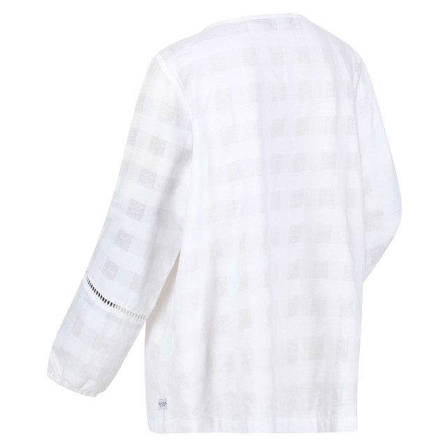 Regatta Dames calluna blouse met lange mouwen UTRG7469_white large