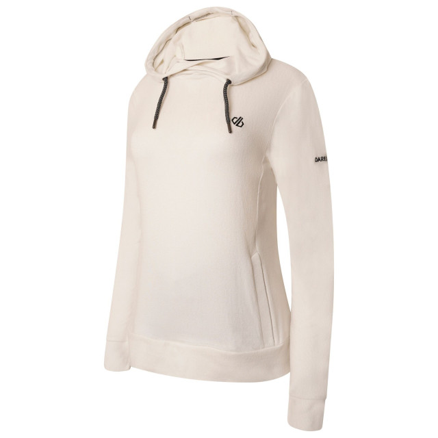 Dare2b Dames out & out marl fleece hoodie UTRG7434_lilywhite large