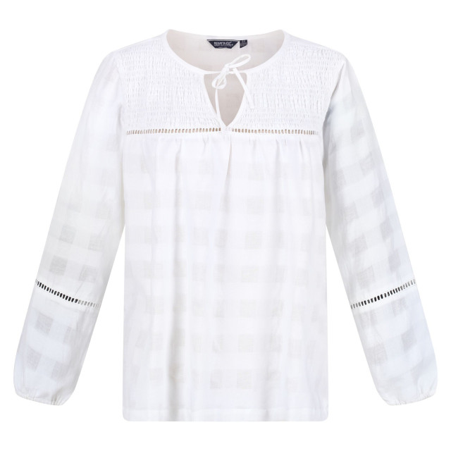 Regatta Dames calluna blouse met lange mouwen UTRG7469_white large