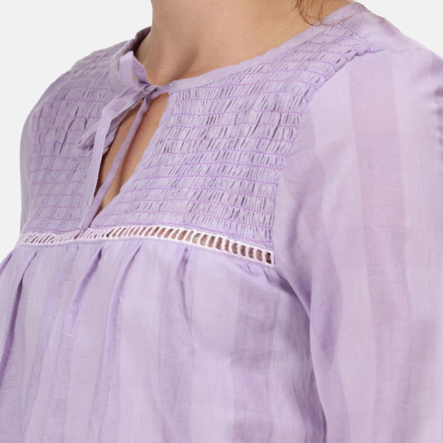 Regatta Dames calluna blouse met lange mouwen UTRG7469_pastellilac large