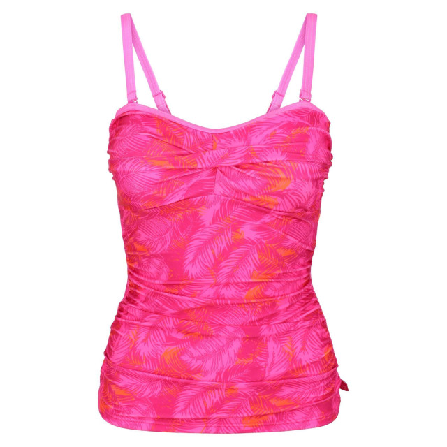 Regatta Dames aceana ii palm leaf tankini top UTRG7460_fusionpink large