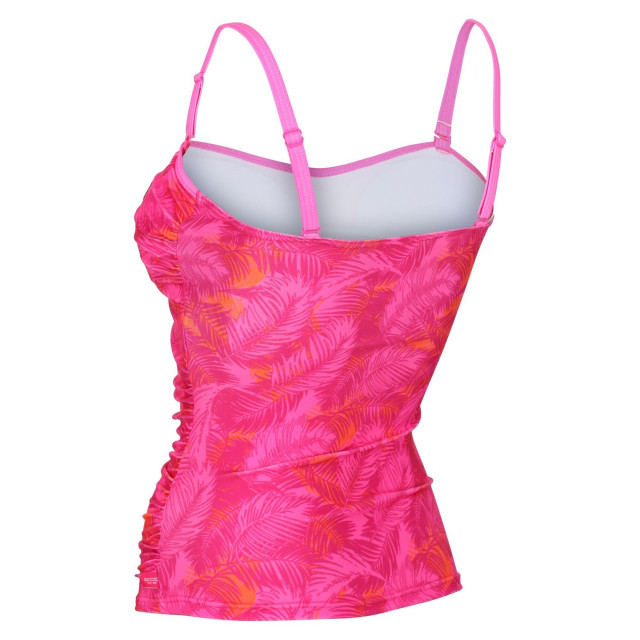 Regatta Dames aceana ii palm leaf tankini top UTRG7460_fusionpink large
