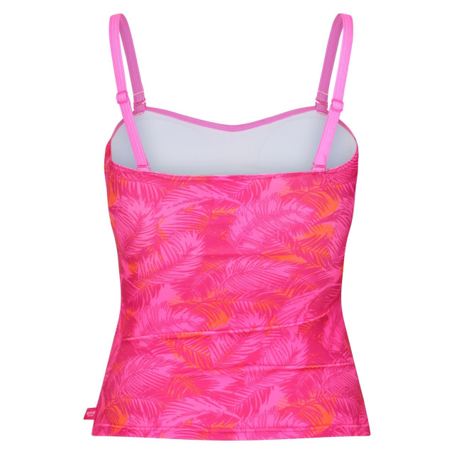 Regatta Dames aceana ii palm leaf tankini top UTRG7460_fusionpink large