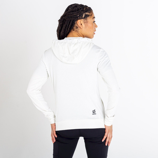 Dare2b Dames out & out marl fleece hoodie UTRG7434_lilywhite large