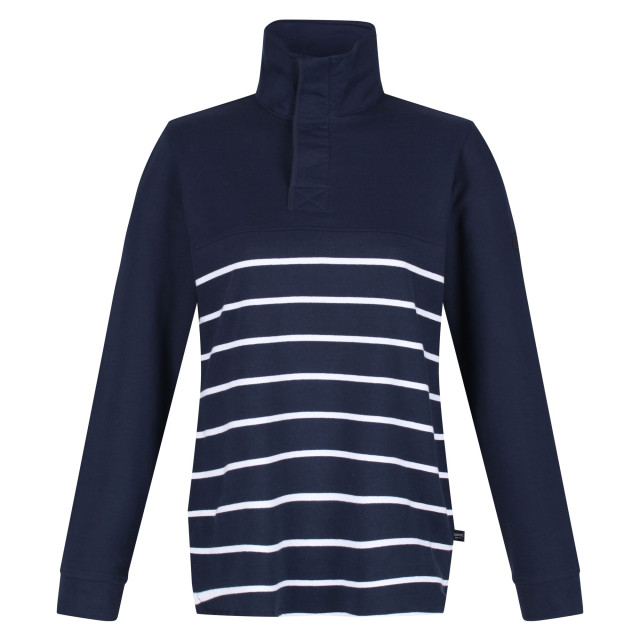 Regatta Dames camiola ii stripe fleece top UTRG7323_navywhite large