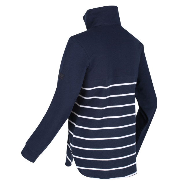 Regatta Dames camiola ii stripe fleece top UTRG7323_navywhite large