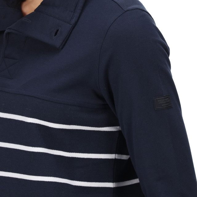 Regatta Dames camiola ii stripe fleece top UTRG7323_navywhite large