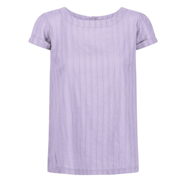 Regatta Dames jaelynn dobby katoenen t-shirt UTRG7212_pastellilac large