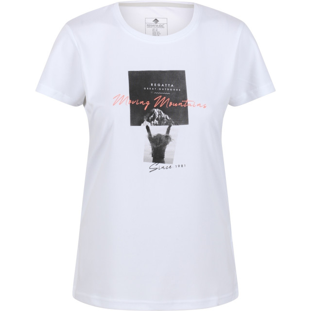 Regatta Dames fingal vi berg t-shirt UTRG7115_white large