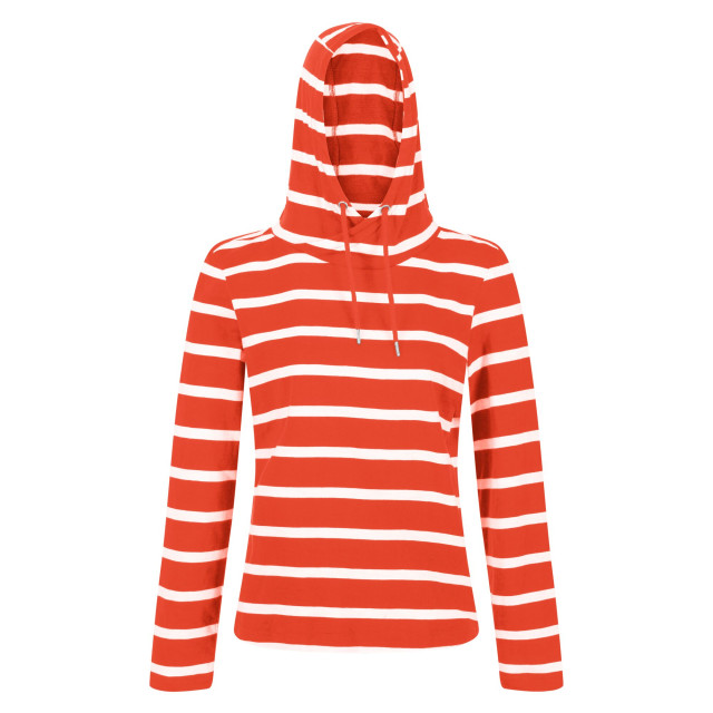 Regatta Dames maelys gestreepte hoodie UTRG7098_crayonwhite large Regatta Dames maelys gestreepte hoodie UTRG7098_crayonwhite large